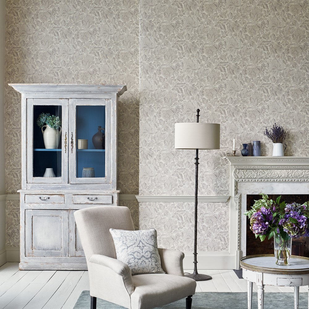 Thackeray Wallpaper 216413 by Sanderson in Fig Purple